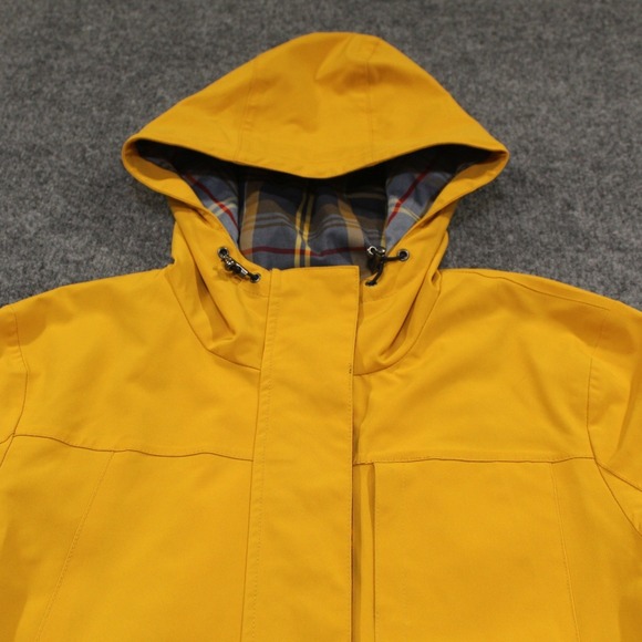 Pendleton Yellow Raincoat Jacket Hooded Plaid Lined Women's S/CH - Picture 8 of 16